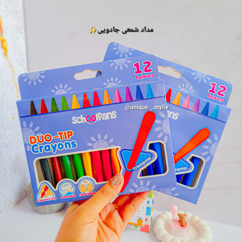 مداد شمعی جادویی ۱۲ رنگ
